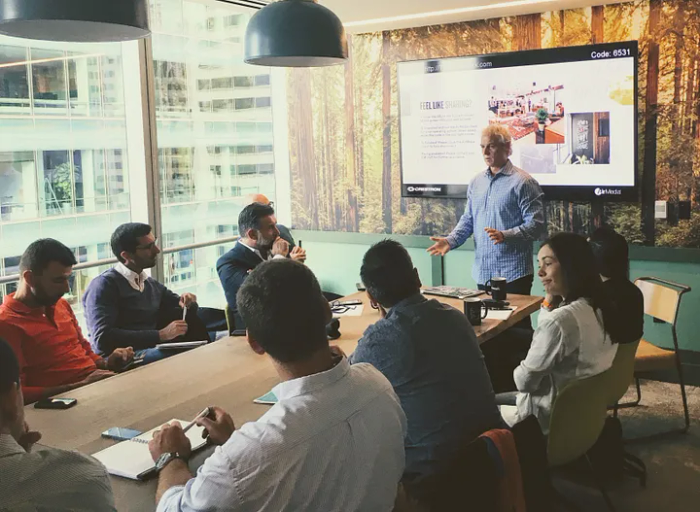 <p>Intervention Mark Silva de à WeWork à San Francisco</p>